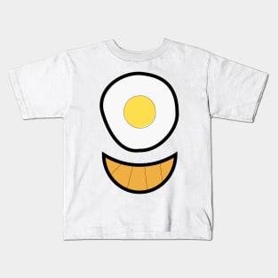 Happy Breakfast of a Fried Egg and a Croissant Kids T-Shirt